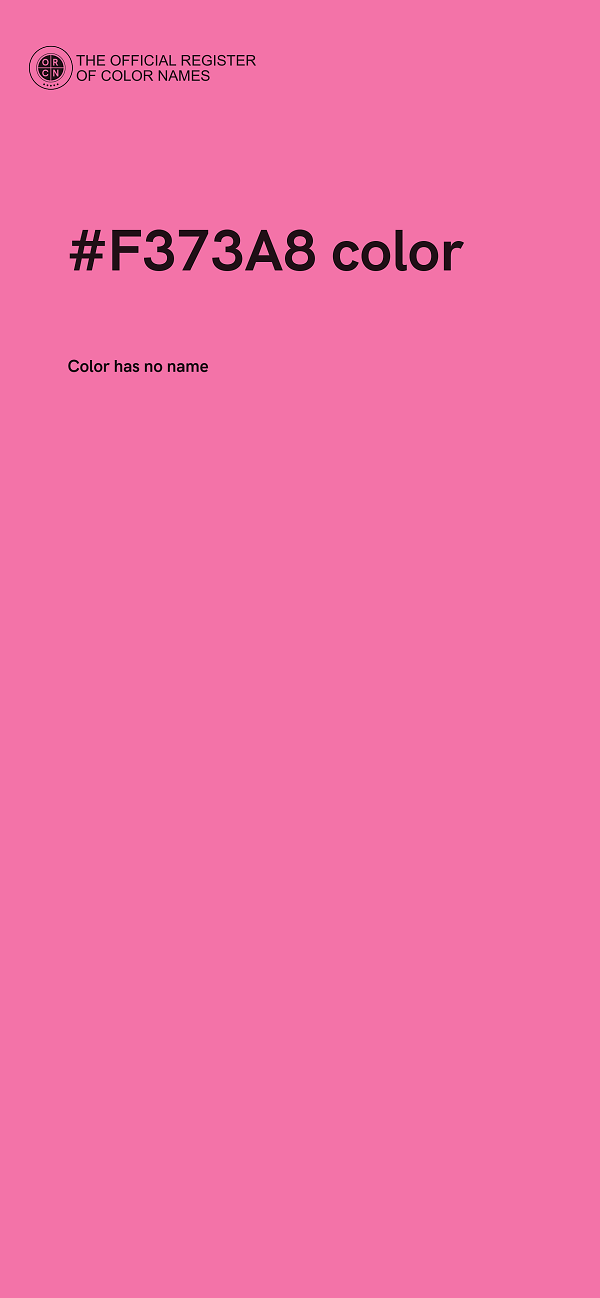 #F373A8 color image