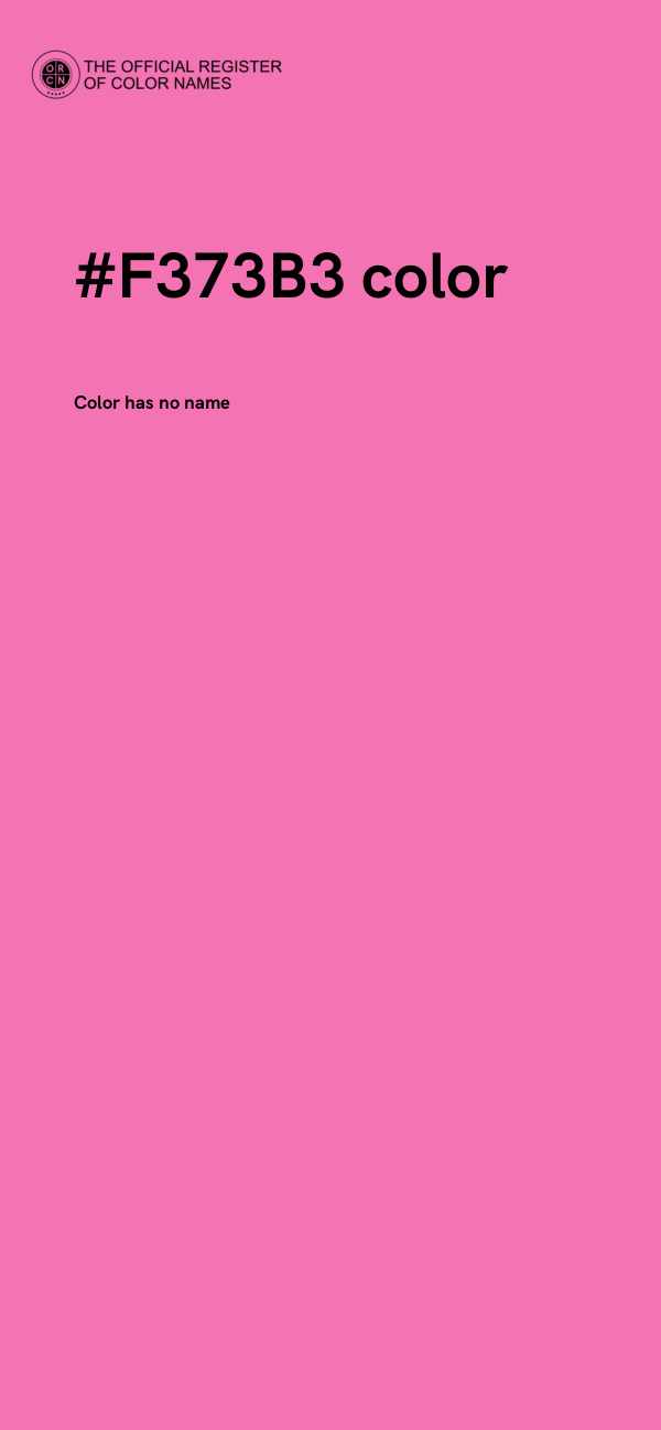 #F373B3 color image