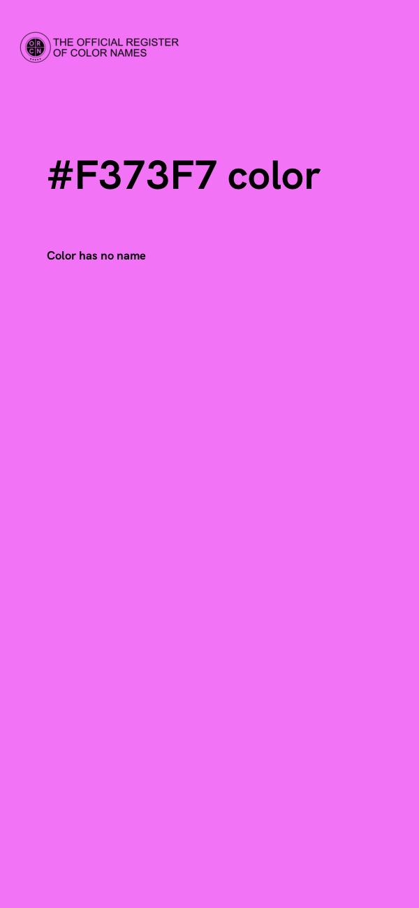 #F373F7 color image