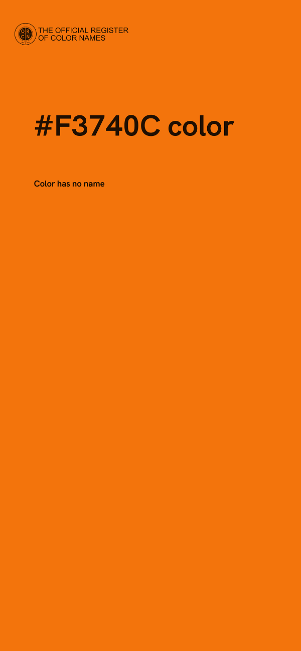 #F3740C color image