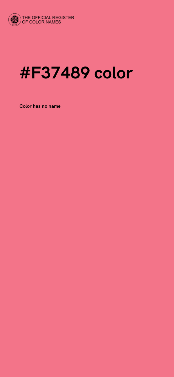 #F37489 color image