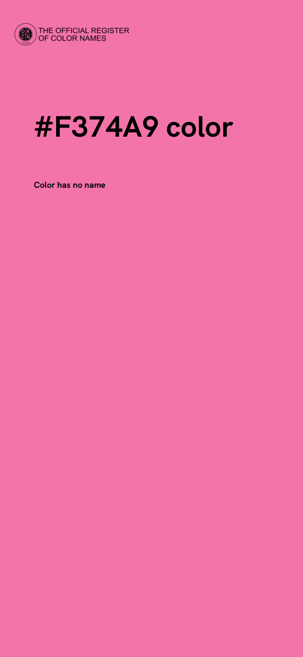 #F374A9 color image