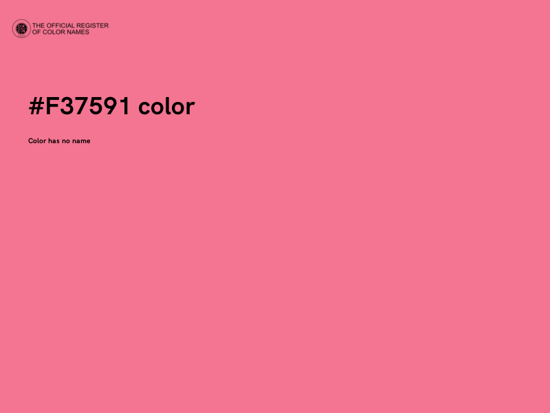 #F37591 color image
