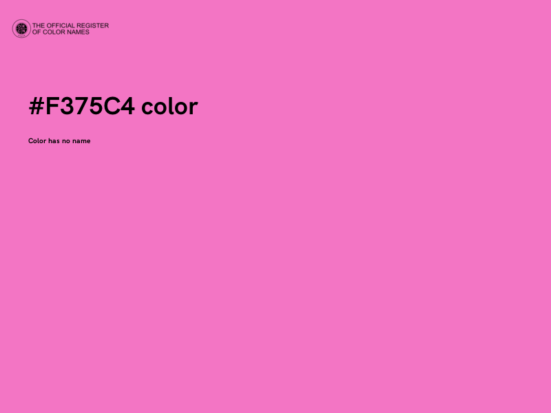 #F375C4 color image