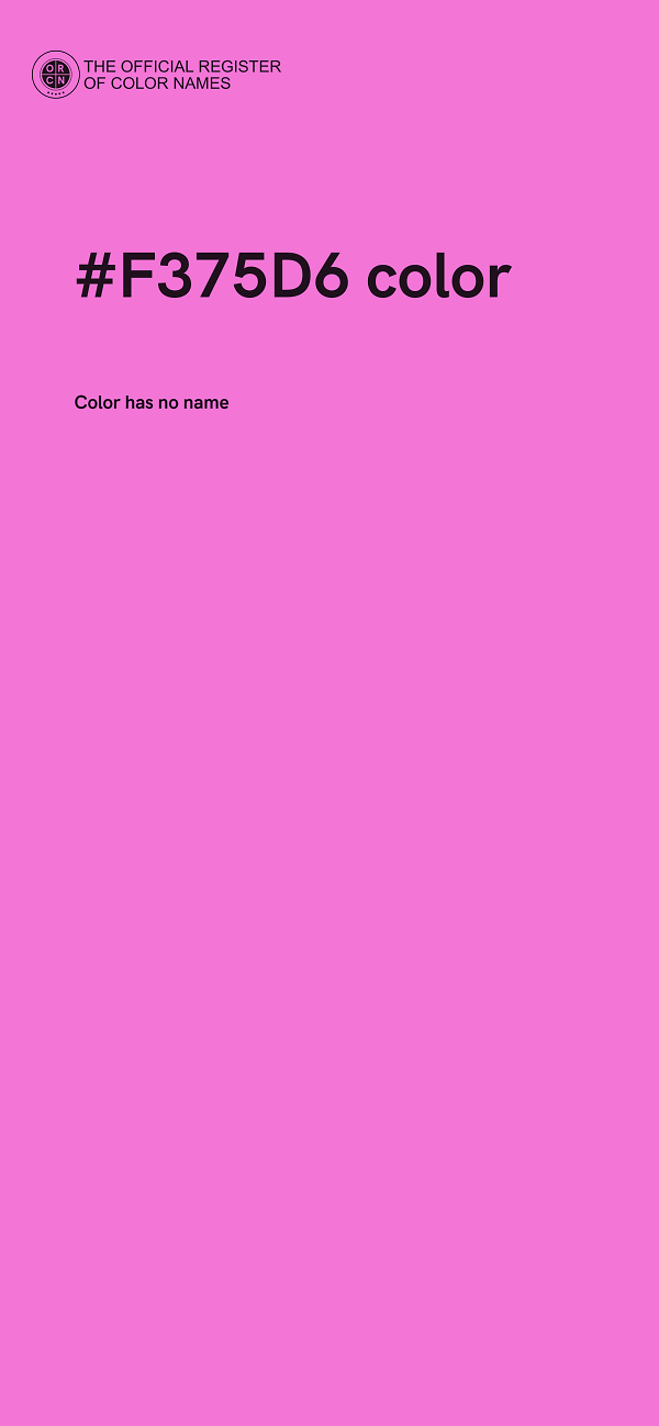 #F375D6 color image