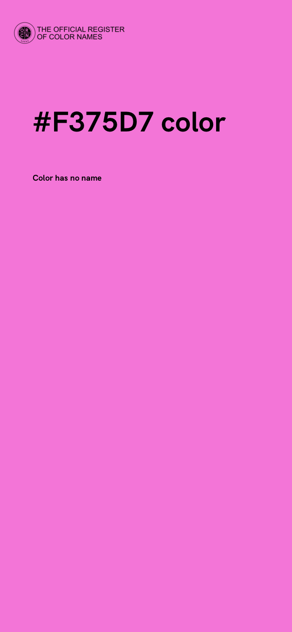 #F375D7 color image
