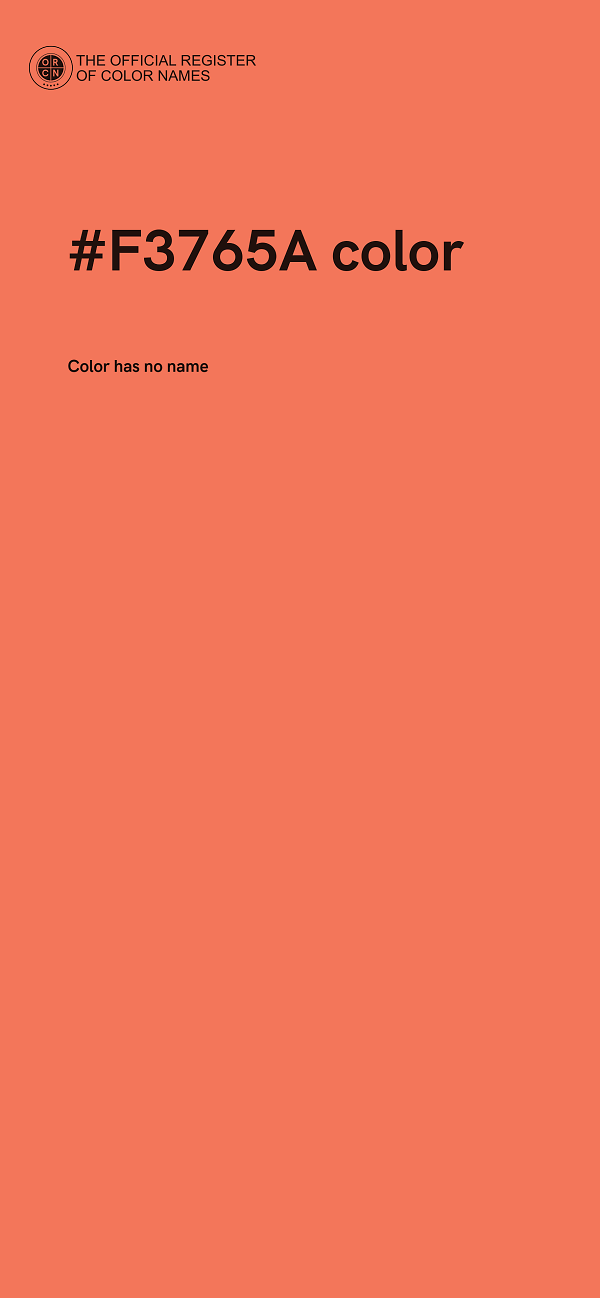 #F3765A color image