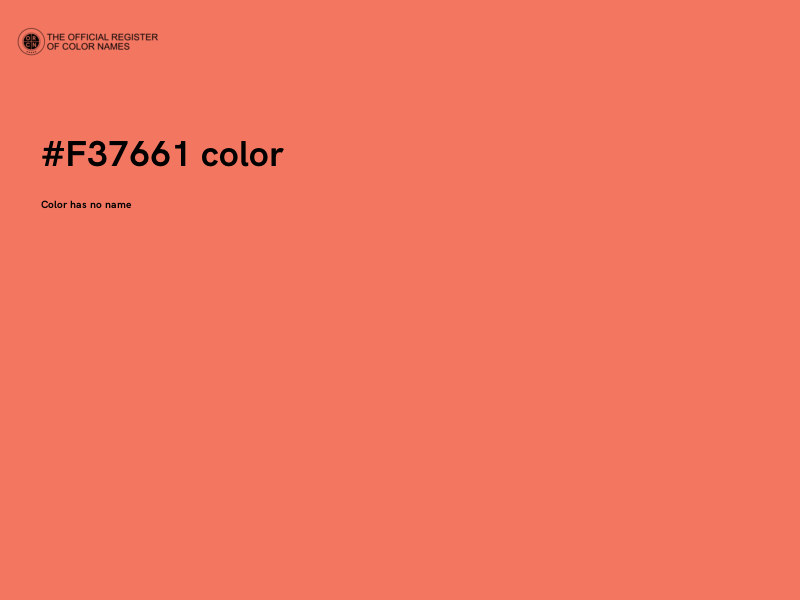 #F37661 color image