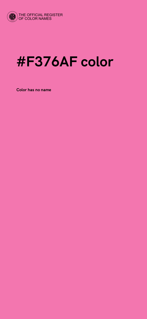 #F376AF color image