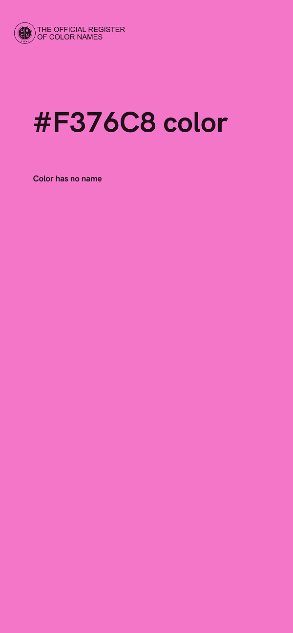 #F376C8 color image