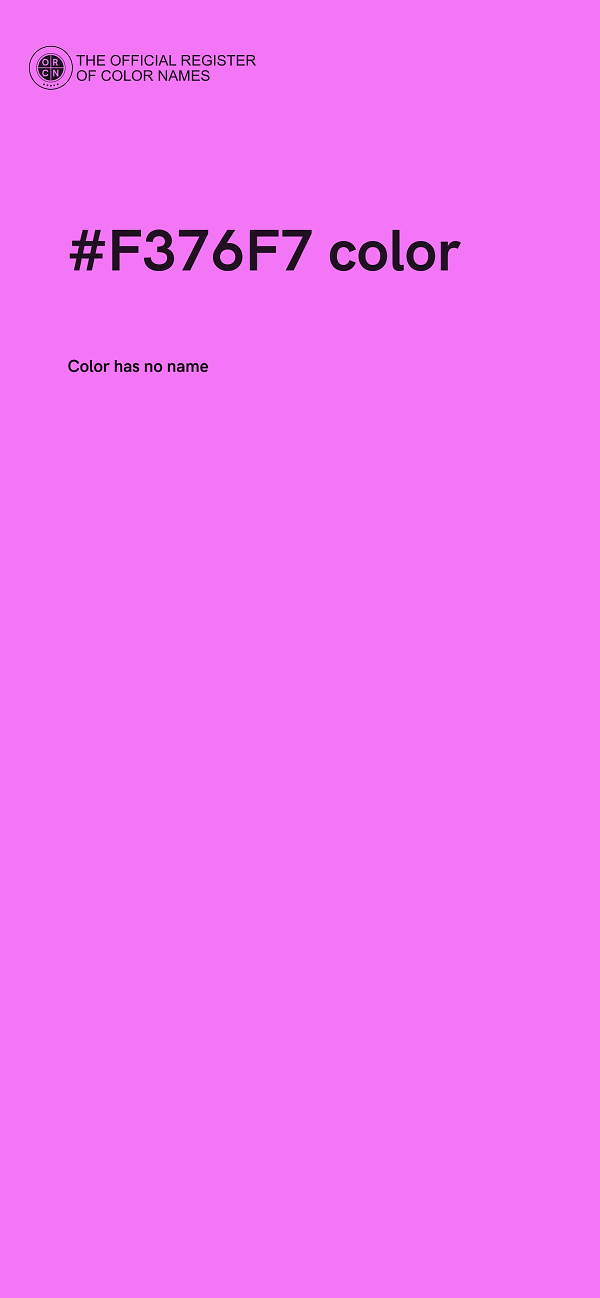 #F376F7 color image