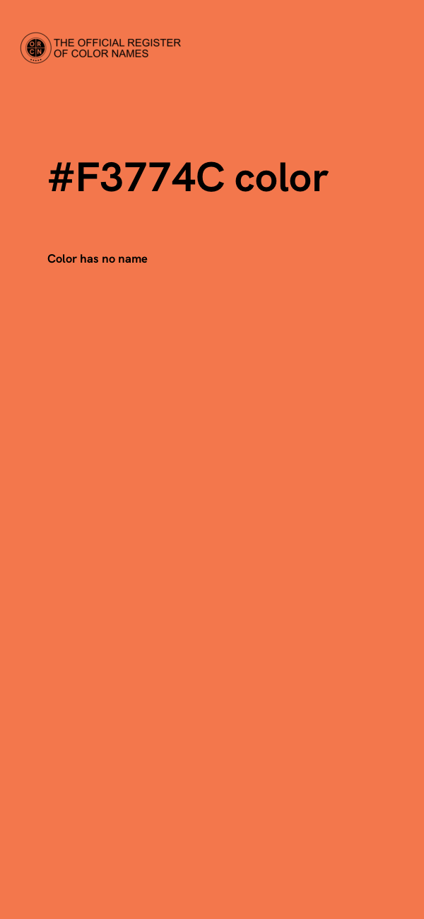 #F3774C color image