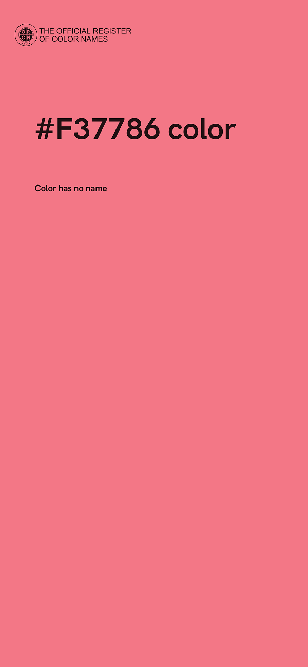 #F37786 color image
