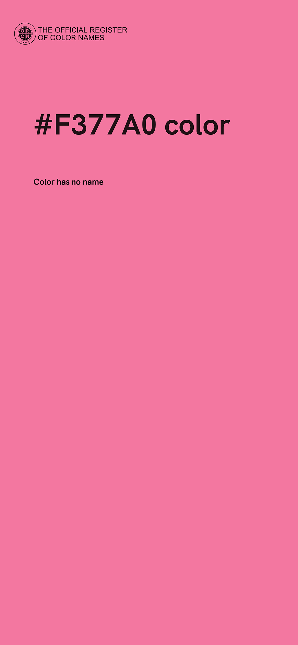 #F377A0 color image
