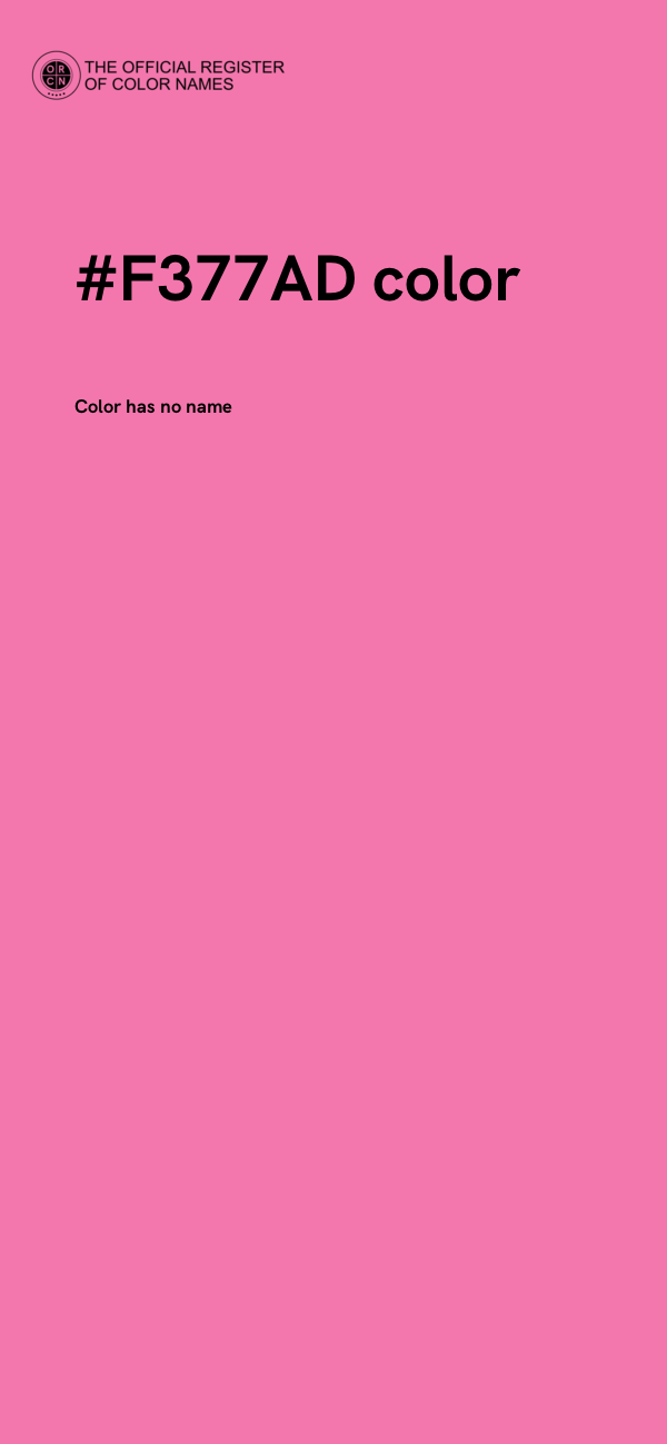 #F377AD color image