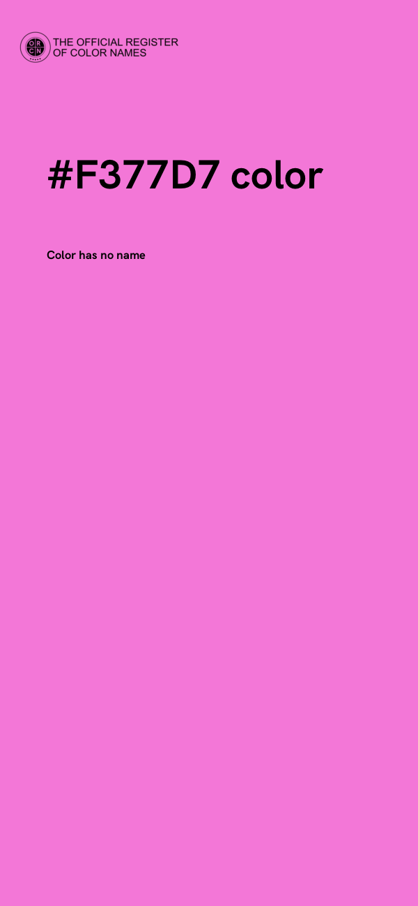 #F377D7 color image