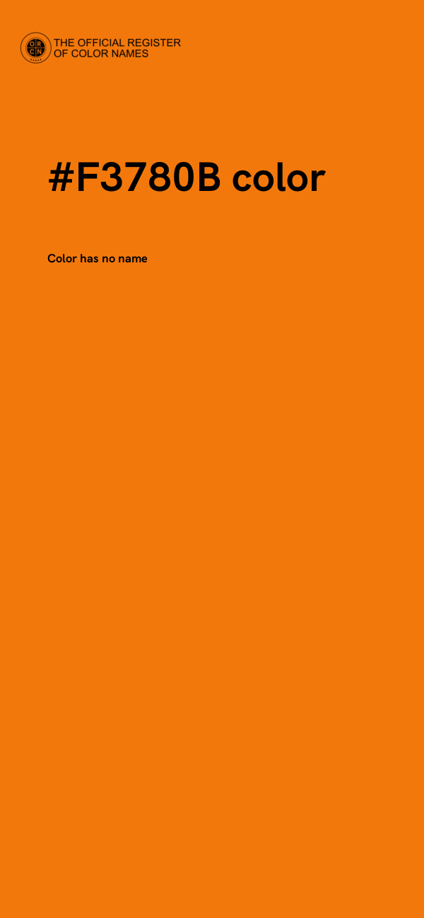 #F3780B color image