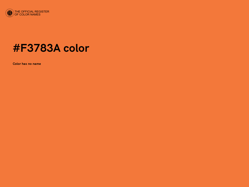 #F3783A color image