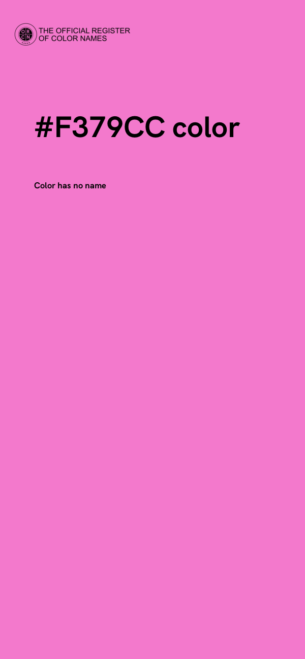 #F379CC color image