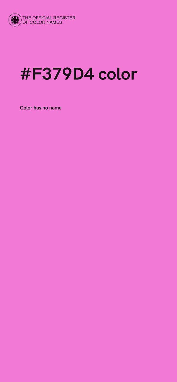 #F379D4 color image