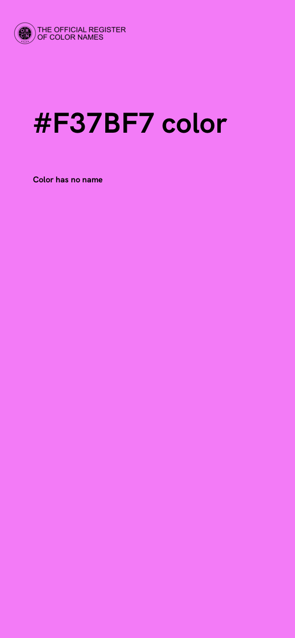 #F37BF7 color image