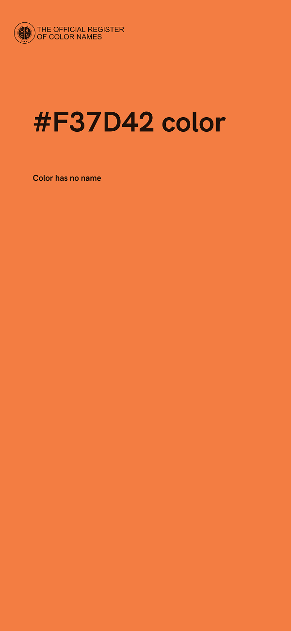 #F37D42 color image