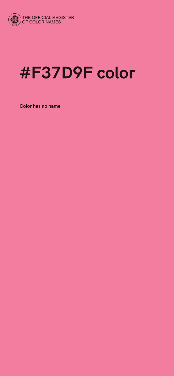 #F37D9F color image