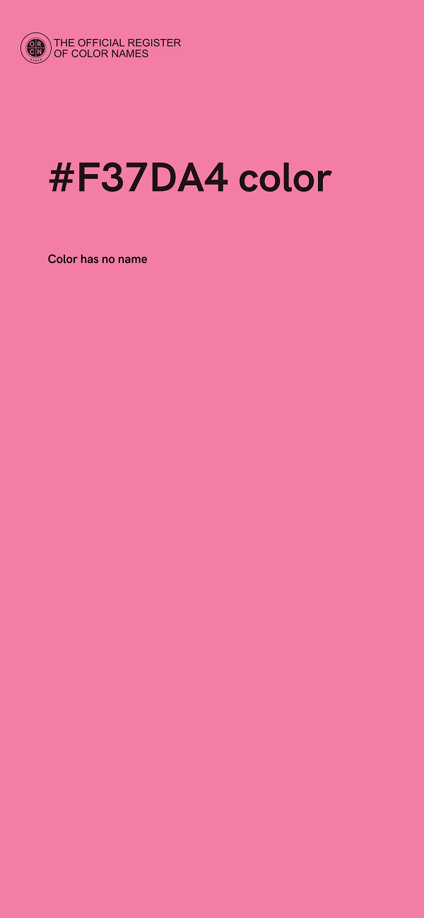 #F37DA4 color image