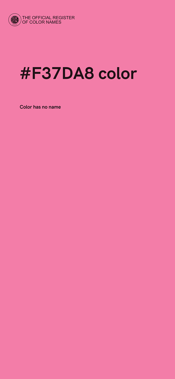 #F37DA8 color image
