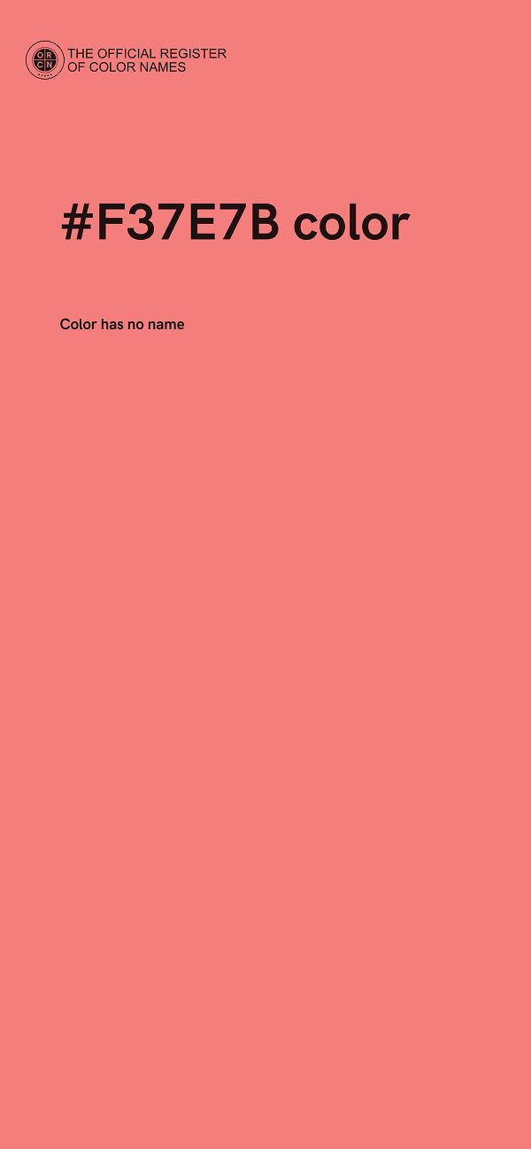 #F37E7B color image