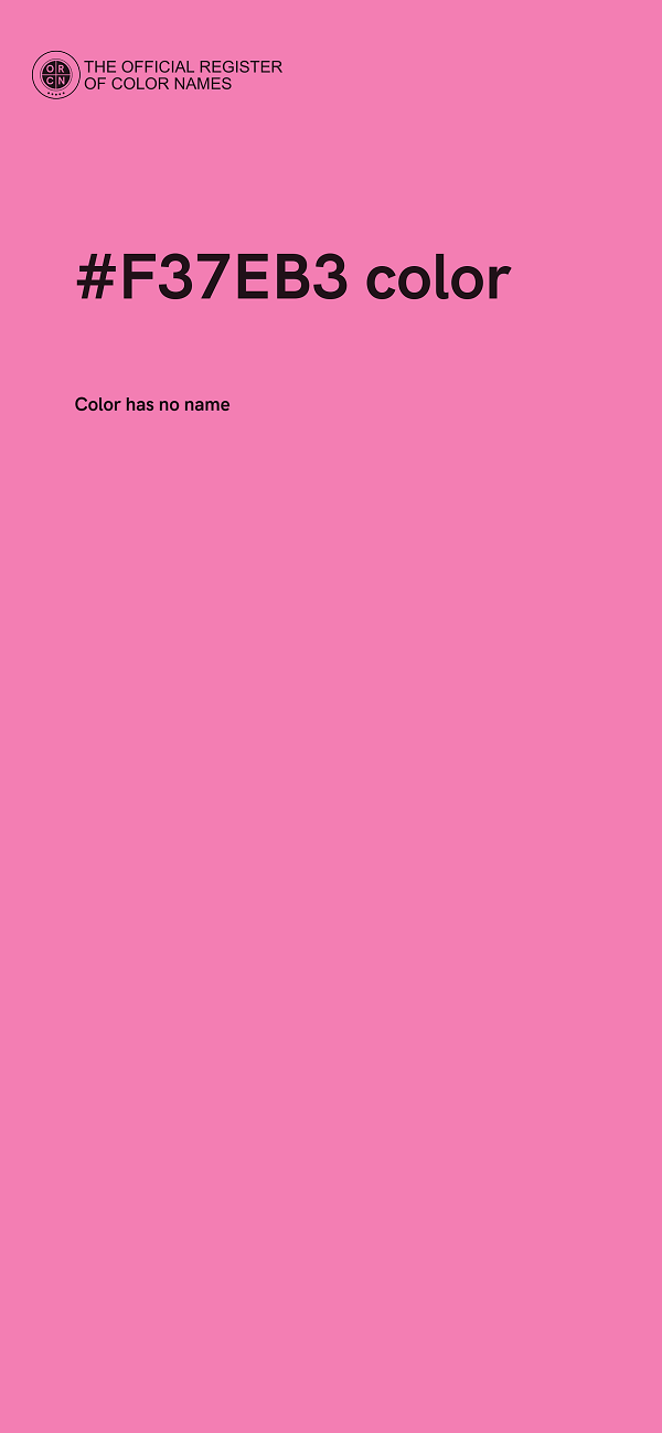 #F37EB3 color image