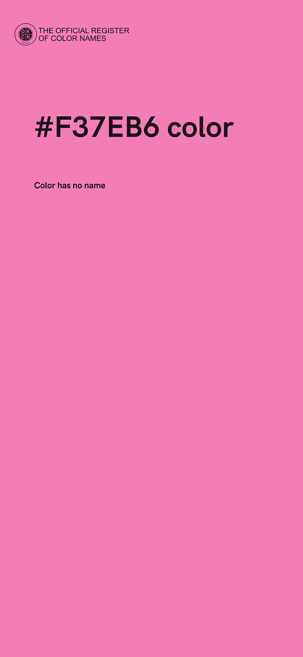 #F37EB6 color image