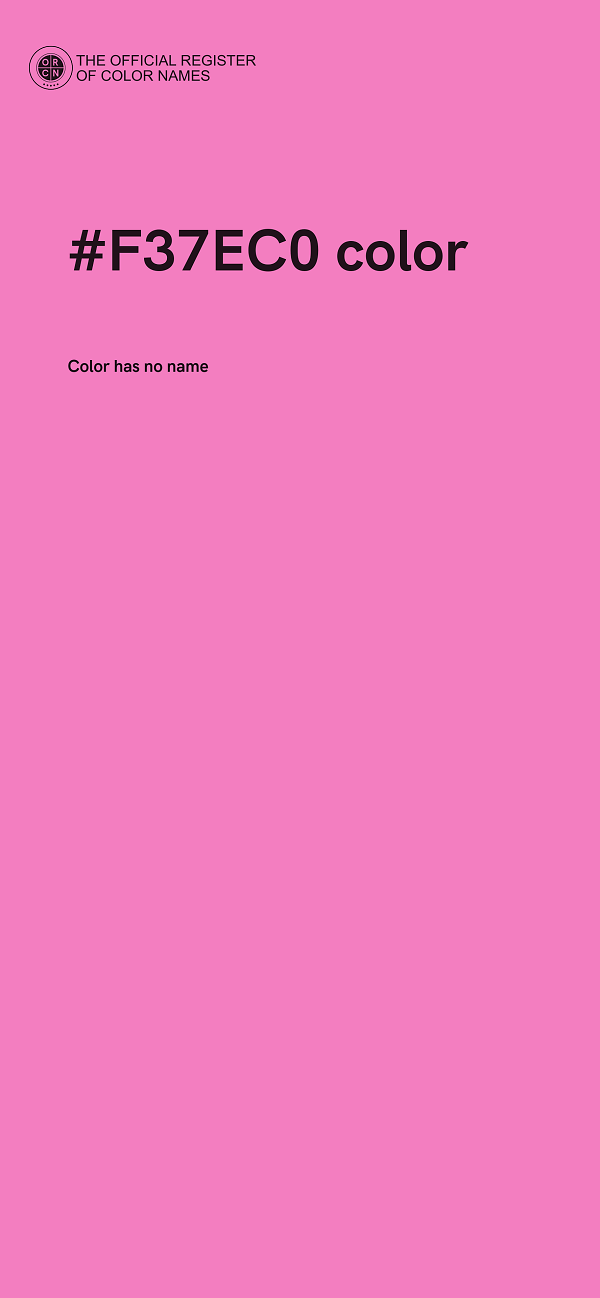 #F37EC0 color image