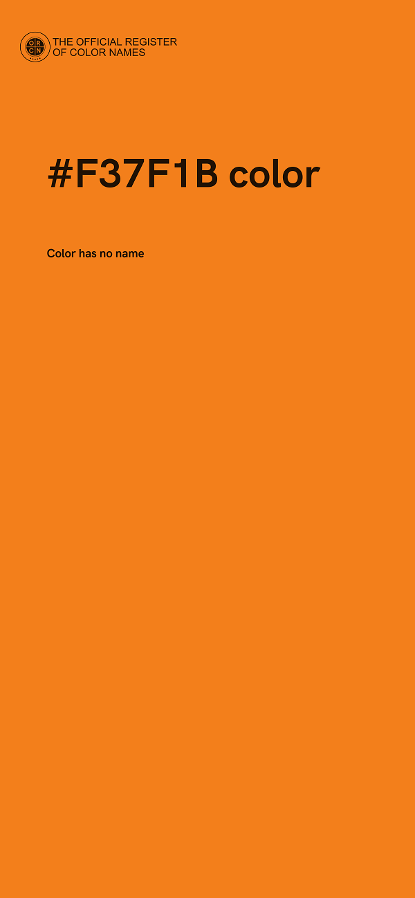#F37F1B color image