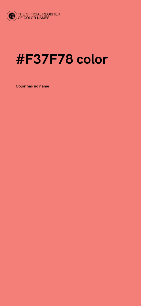 #F37F78 color image