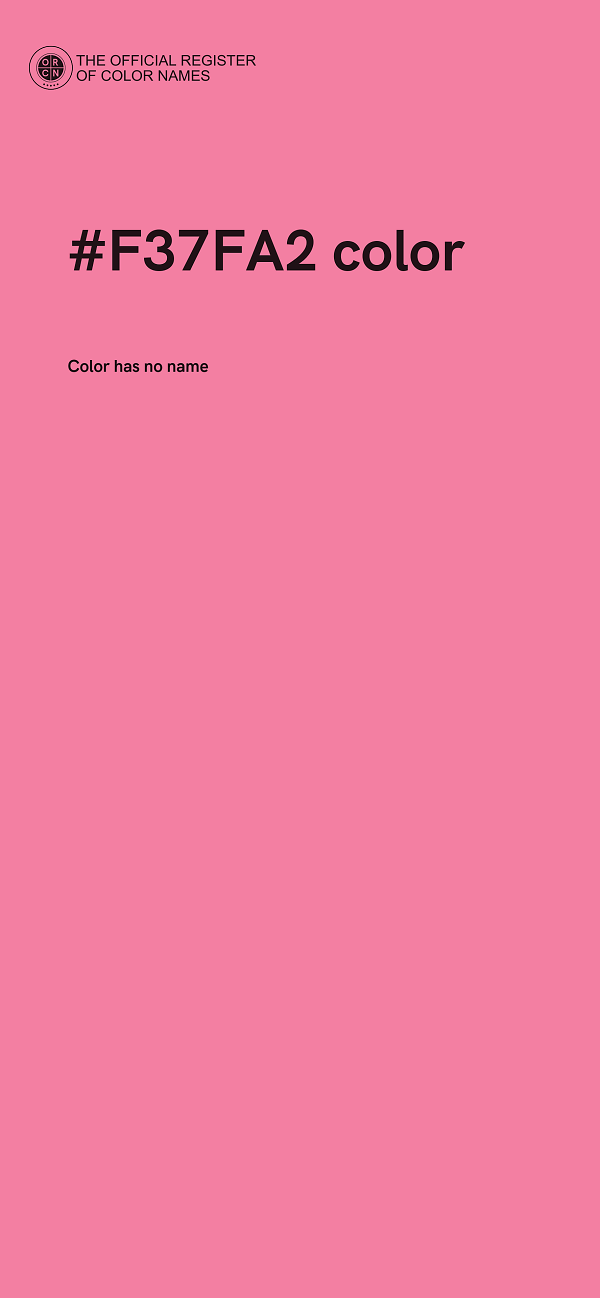 #F37FA2 color image