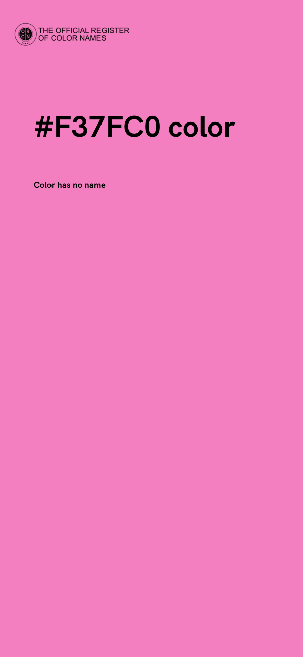 #F37FC0 color image