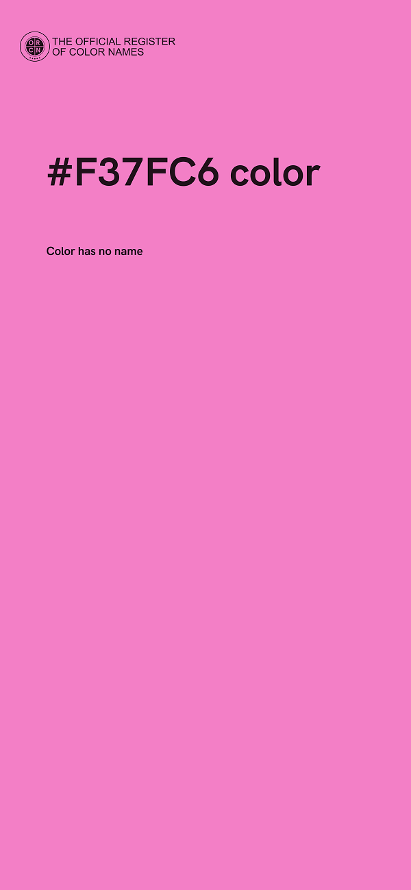 #F37FC6 color image