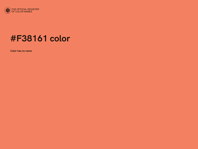 #F38161 color image