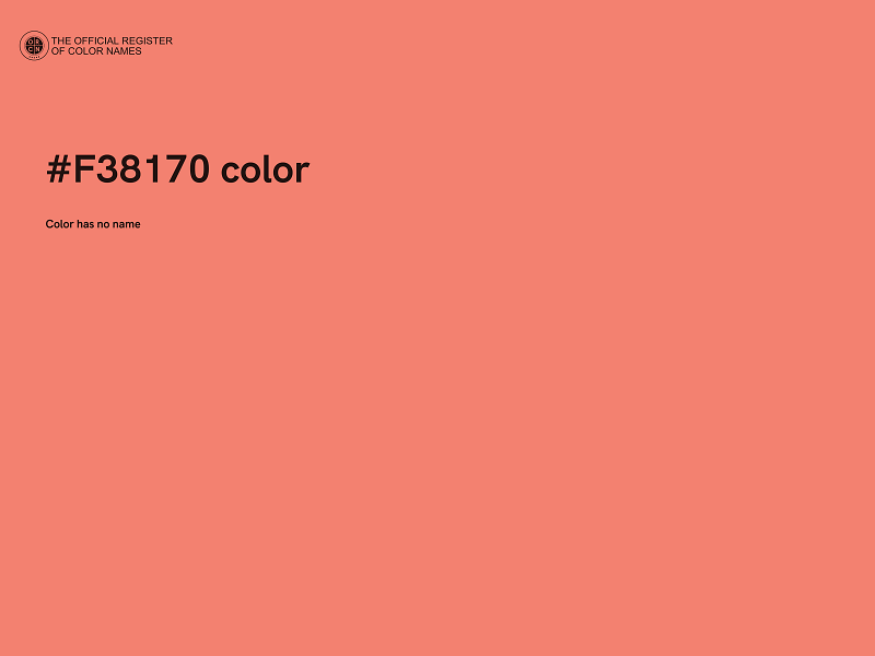 #F38170 color image