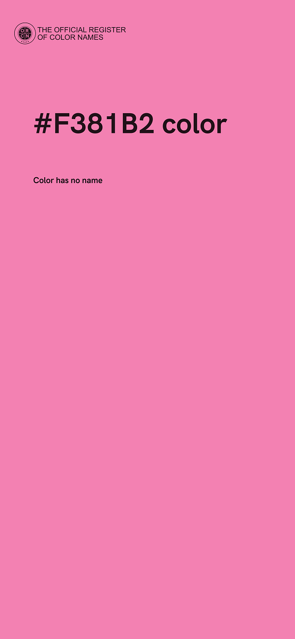 #F381B2 color image