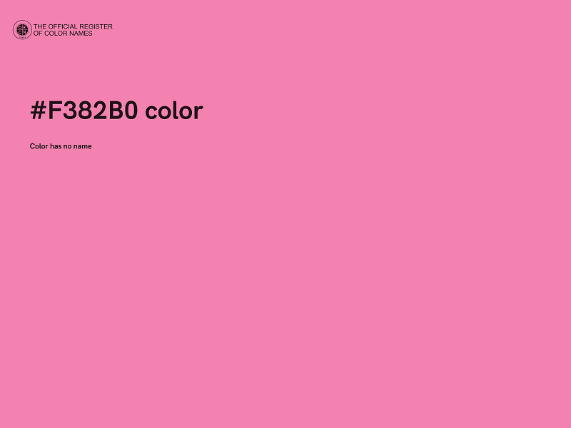 #F382B0 color image