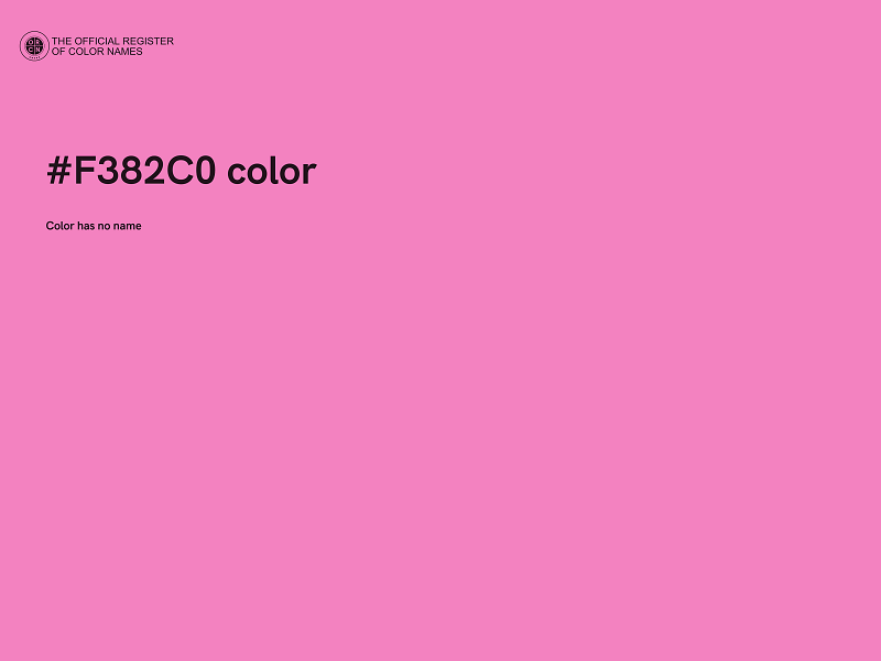 #F382C0 color image