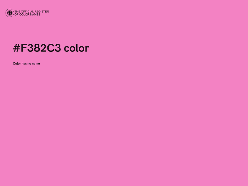 #F382C3 color image