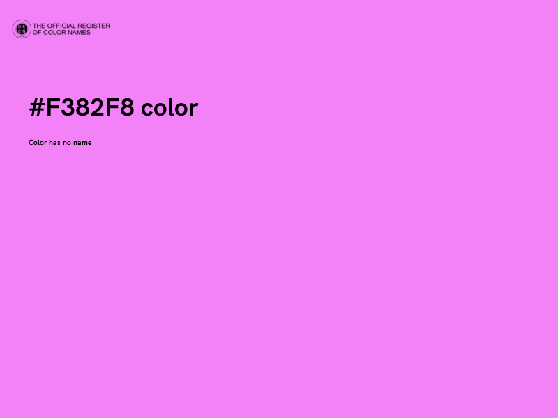 #F382F8 color image