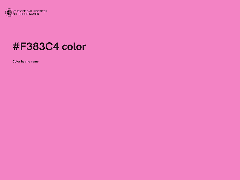 #F383C4 color image