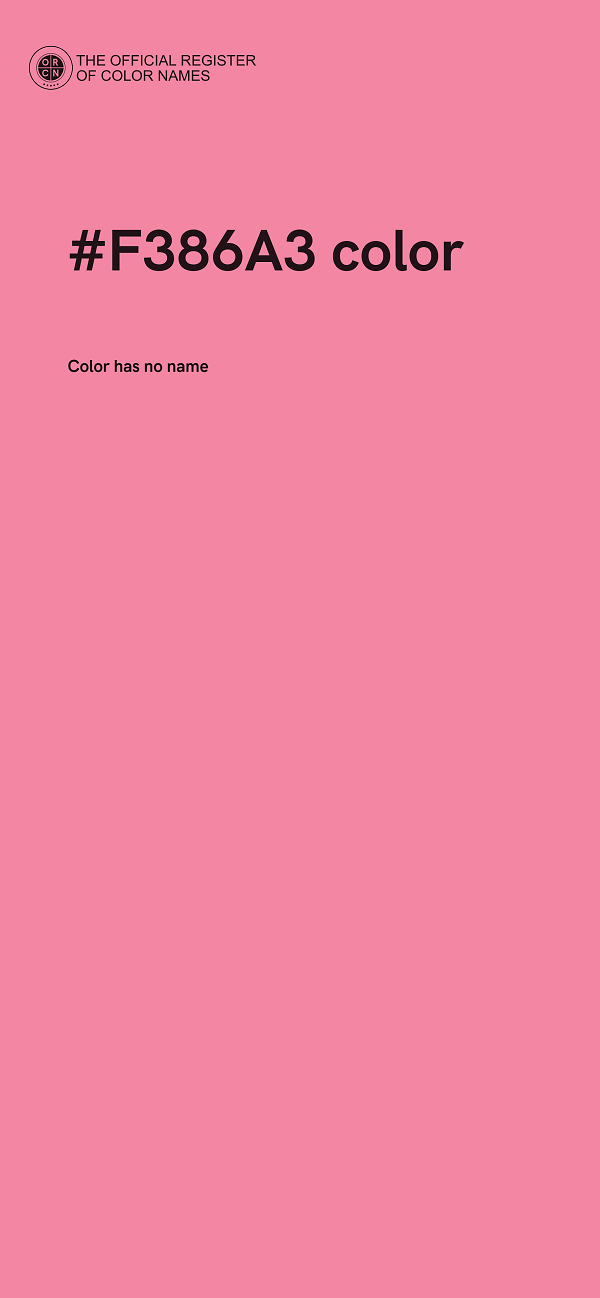 #F386A3 color image