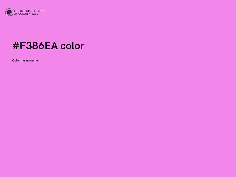#F386EA color image