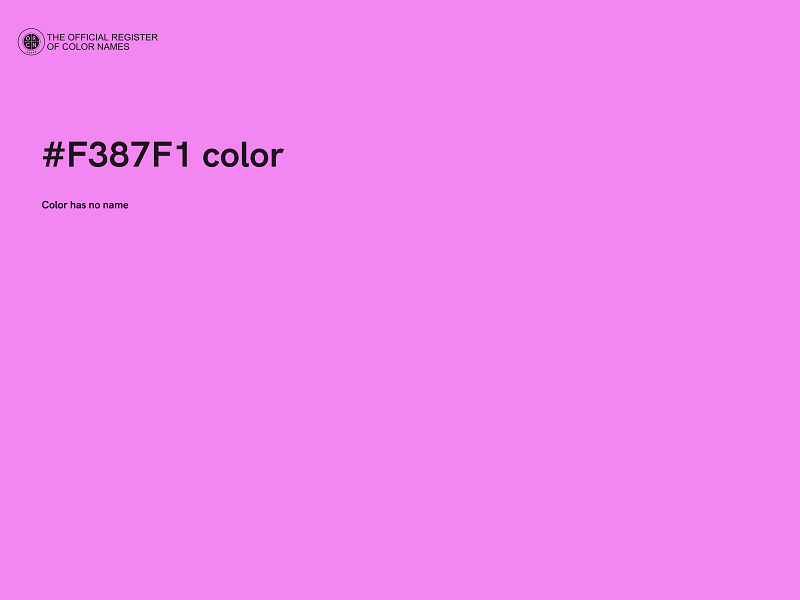 #F387F1 color image
