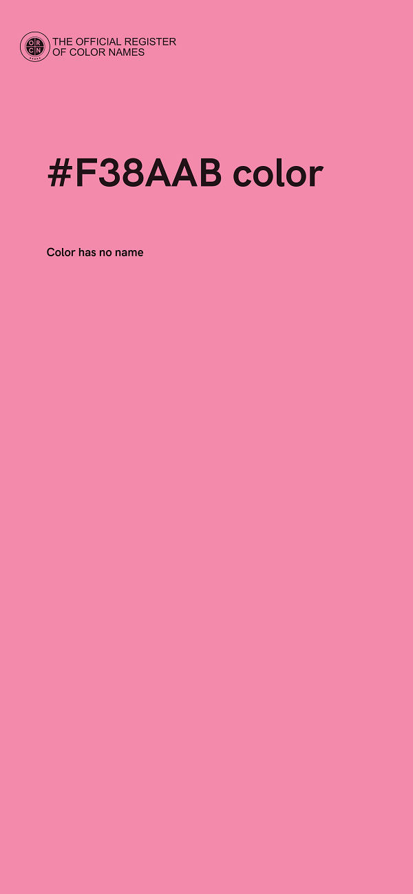 #F38AAB color image